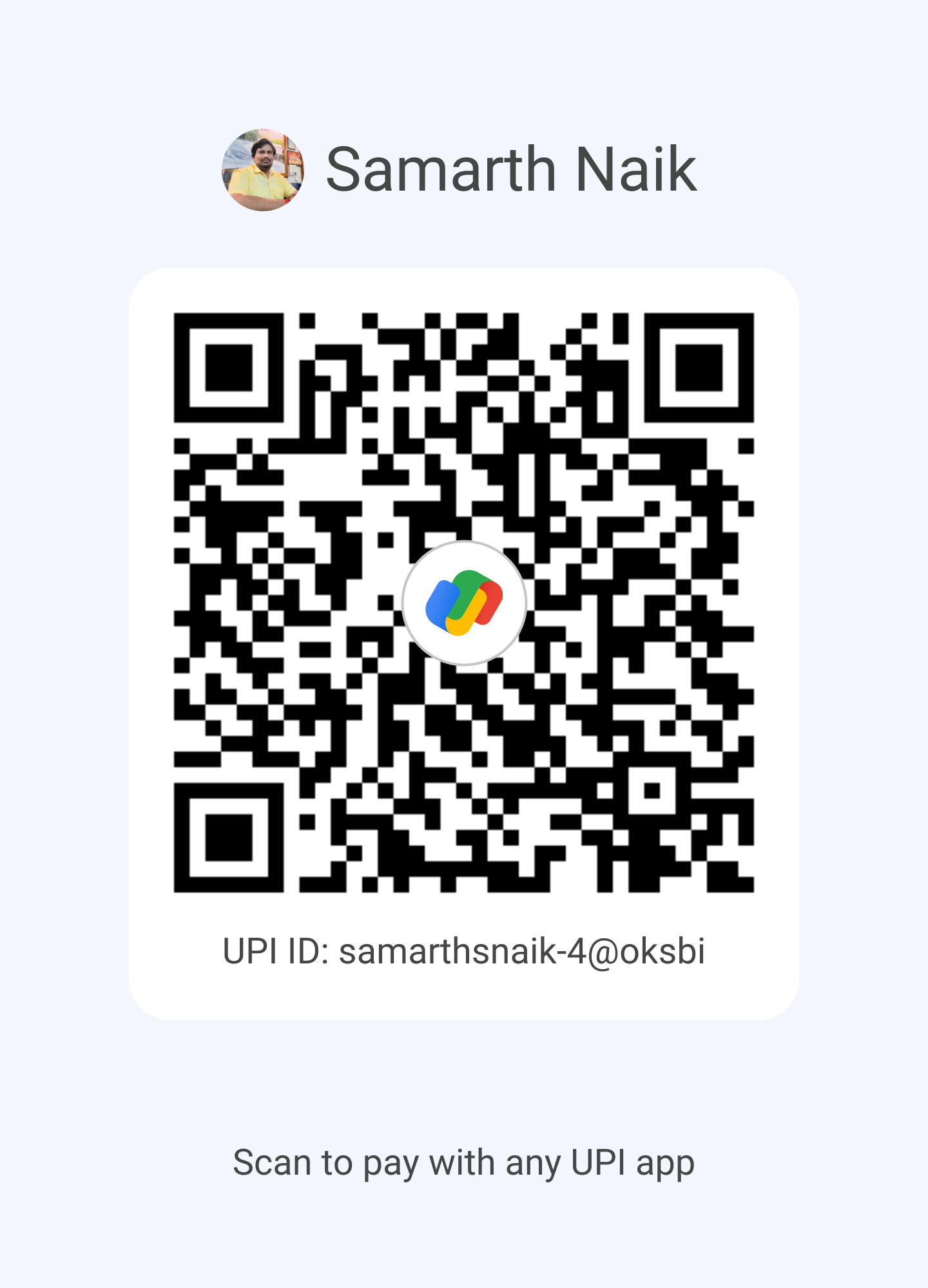 UPI payment QR code